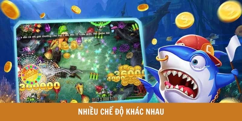 Bắn cá Hi88 có nhiều chế độ khác nhau